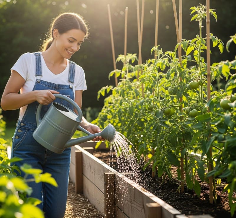 Canadian gardener planting short-season tomato varieties successfully